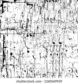 Vector grunge overlay texture. Black and white background
