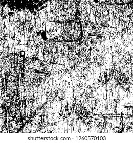 Vector grunge overlay texture. Black and white background