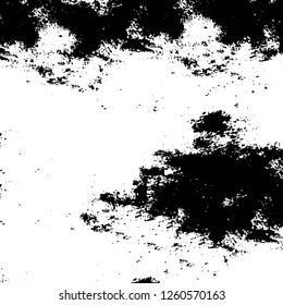 Vector grunge overlay texture. Black and white background