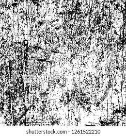 Vector grunge overlay texture. Black and white background