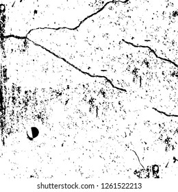 Vector grunge overlay texture. Black and white background