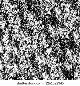 Vector grunge overlay texture. Black and white background