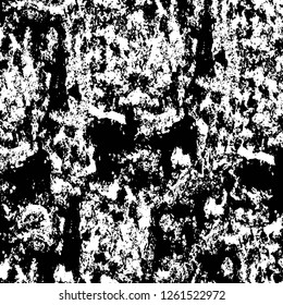 Vector grunge overlay texture. Black and white background