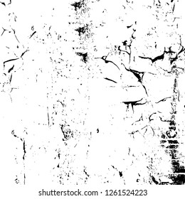 Vector grunge overlay texture. Black and white background