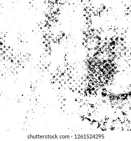 Vector grunge overlay texture. Black and white background