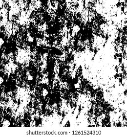 Vector grunge overlay texture. Black and white background