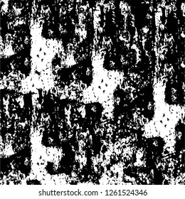 Vector grunge overlay texture. Black and white background