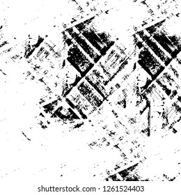 Vector grunge overlay texture. Black and white background