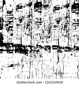 Vector grunge overlay texture. Black and white background