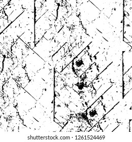 Vector grunge overlay texture. Black and white background