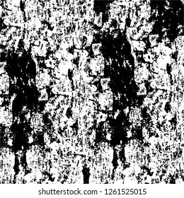 Vector grunge overlay texture. Black and white background