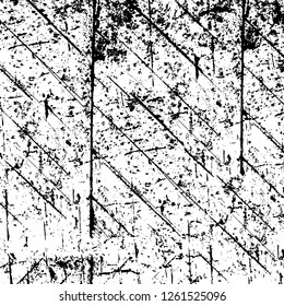 Vector grunge overlay texture. Black and white background