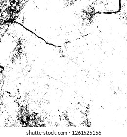 Vector grunge overlay texture. Black and white background