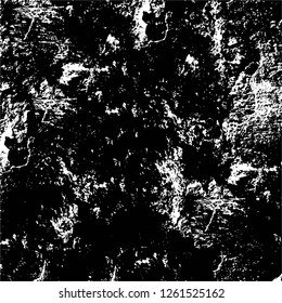 Vector grunge overlay texture. Black and white background