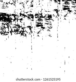 Vector grunge overlay texture. Black and white background