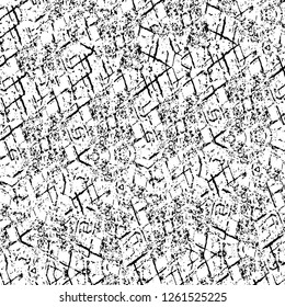 Vector grunge overlay texture. Black and white background