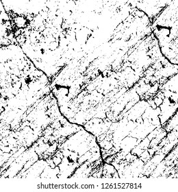 Vector grunge overlay texture. Black and white background