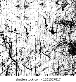Vector grunge overlay texture. Black and white background