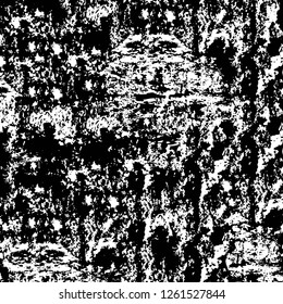 Vector grunge overlay texture. Black and white background