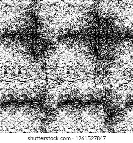 Vector grunge overlay texture. Black and white background