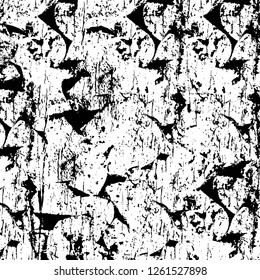 Vector grunge overlay texture. Black and white background