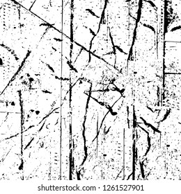 Vector grunge overlay texture. Black and white background
