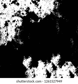 Vector grunge overlay texture. Black and white background