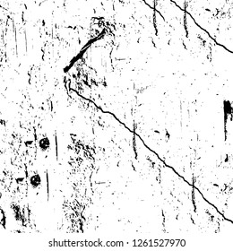 Vector grunge overlay texture. Black and white background