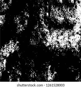 Vector grunge overlay texture. Black and white background
