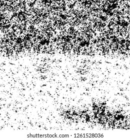 Vector grunge overlay texture. Black and white background