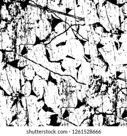 Vector grunge overlay texture. Black and white background