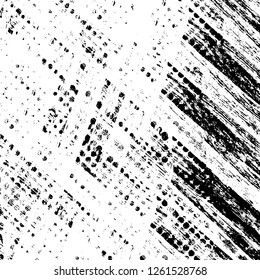 Vector grunge overlay texture. Black and white background
