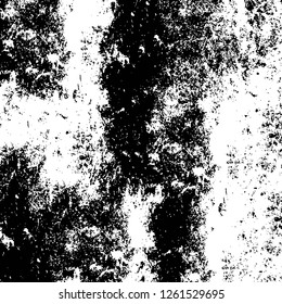 Vector grunge overlay texture. Black and white background