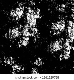 Vector grunge overlay texture. Black and white background