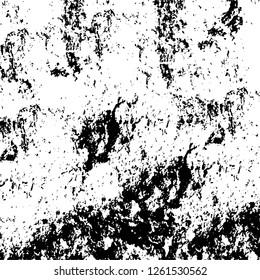 Vector grunge overlay texture. Black and white background