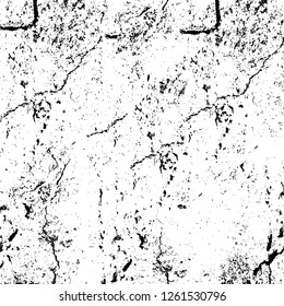 Vector grunge overlay texture. Black and white background
