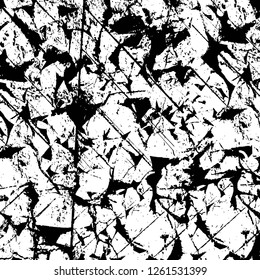Vector grunge overlay texture. Black and white background