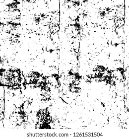 Vector grunge overlay texture. Black and white background