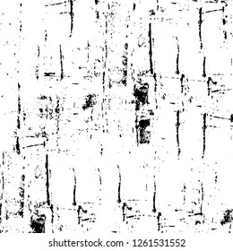 Vector grunge overlay texture. Black and white background