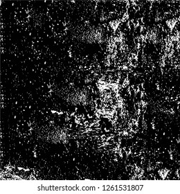 Vector grunge overlay texture. Black and white background