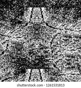 Vector grunge overlay texture. Black and white background