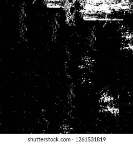 Vector grunge overlay texture. Black and white background