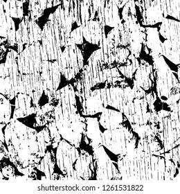 Vector grunge overlay texture. Black and white background