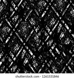 Vector grunge overlay texture. Black and white background