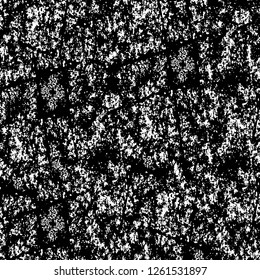 Vector grunge overlay texture. Black and white background