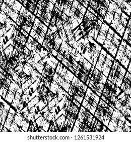 Vector grunge overlay texture. Black and white background