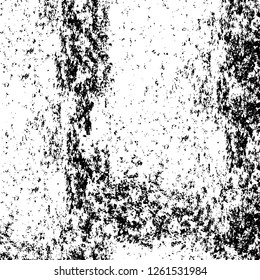 Vector grunge overlay texture. Black and white background