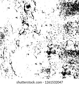 Vector grunge overlay texture. Black and white background