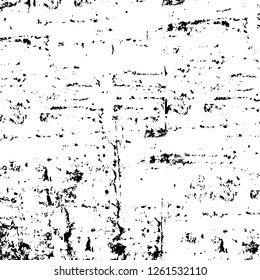 Vector grunge overlay texture. Black and white background