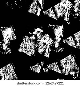 Vector grunge overlay texture. Black and white background
